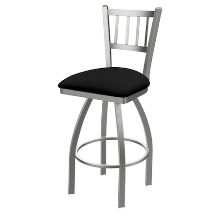 OD810 Contessa Stainless Steel 30 Swivel Outdoor Bar Stool With Breeze Black Seat